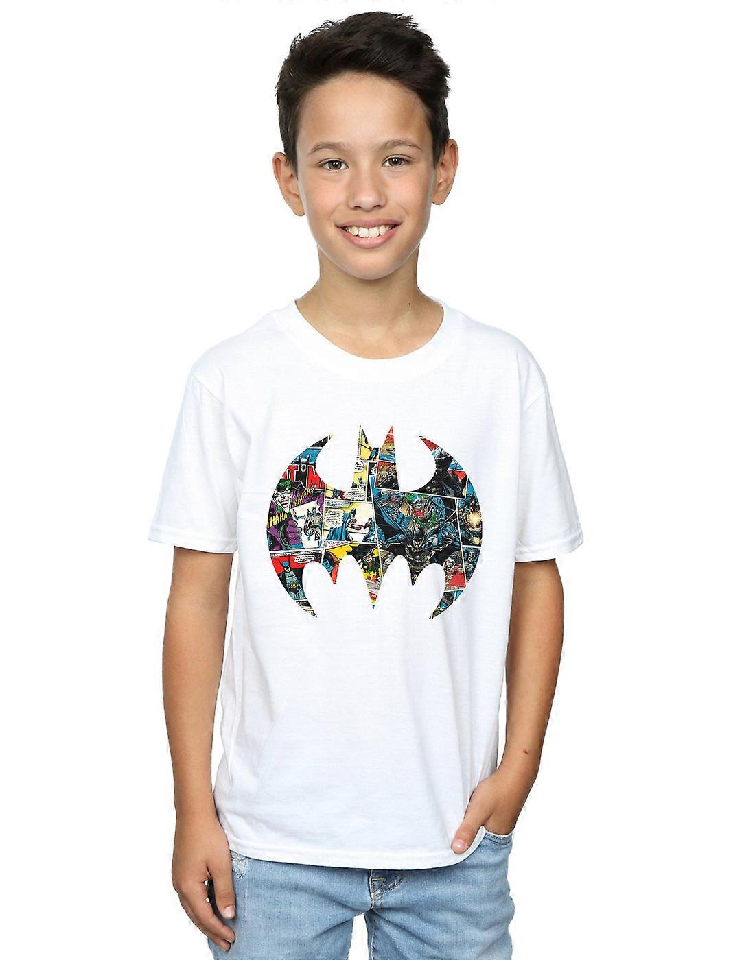 DC Comics Boys Batman Comic Book Logo T-Shirt