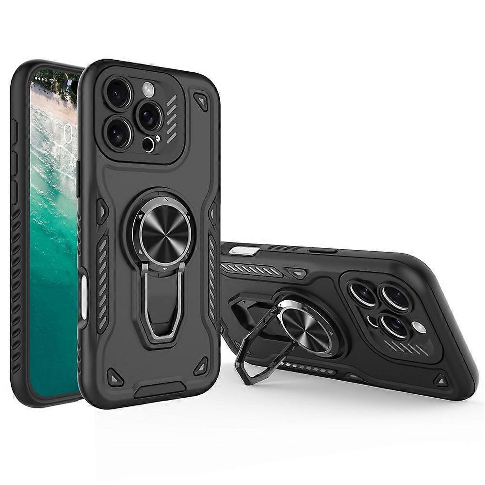 Compatible For iPhone 16 Pro Case with Kickstand Shockproof TPU + PC Phone Back Cover