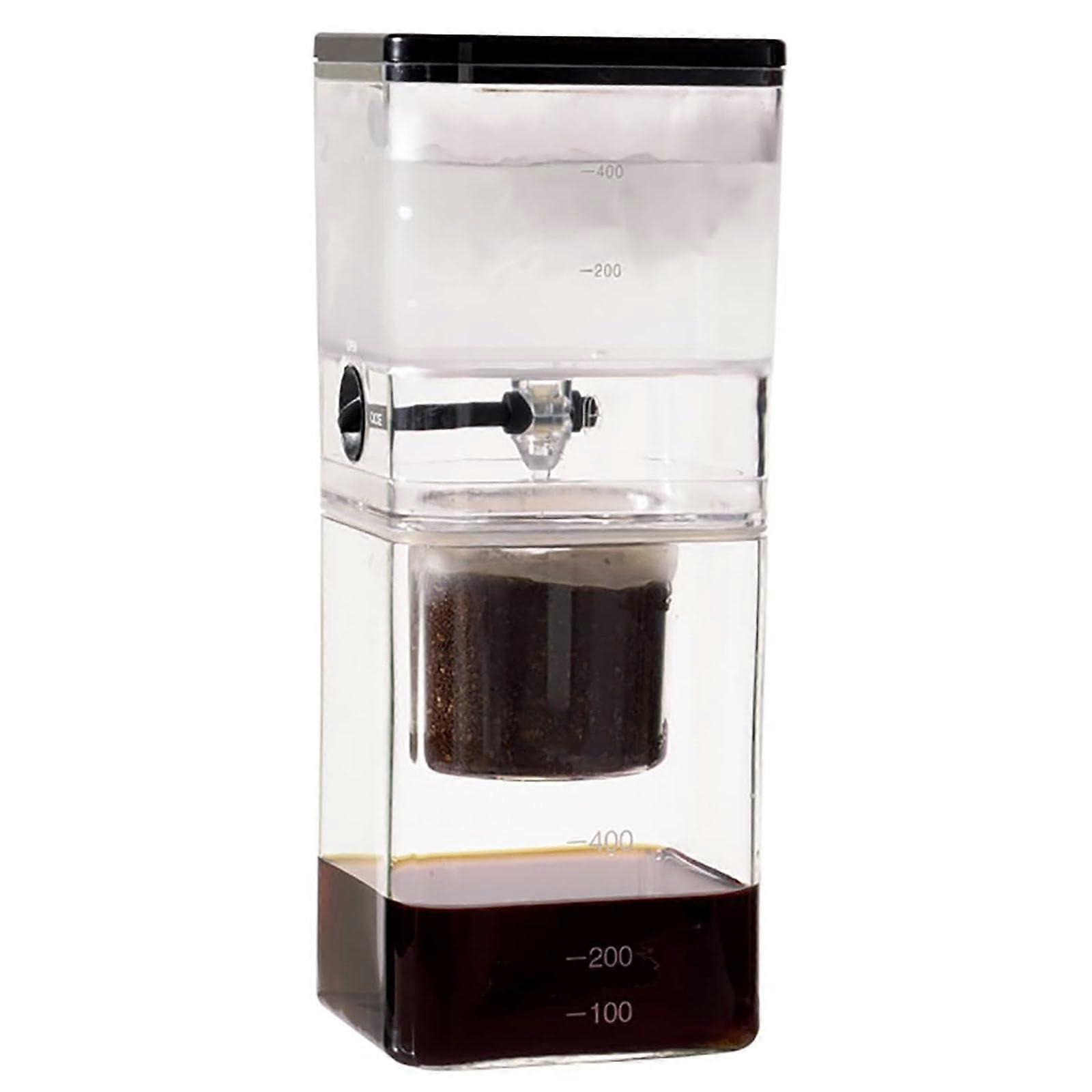 Cold Brew Coffee Maker 400ml with Stainless Steel Filter, Adjustable Drip Speed for Smooth Flavor