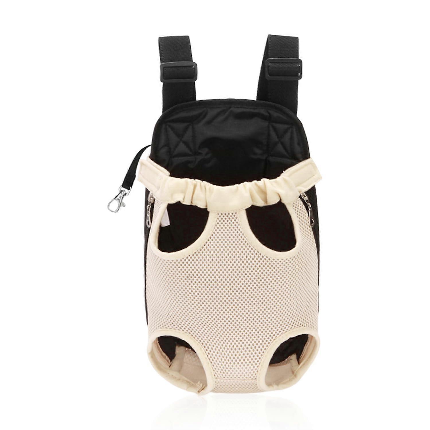 Breathable Mesh Pet Backpack for Small Dogs, Waterproof Dog Carrier with Adjustable Straps