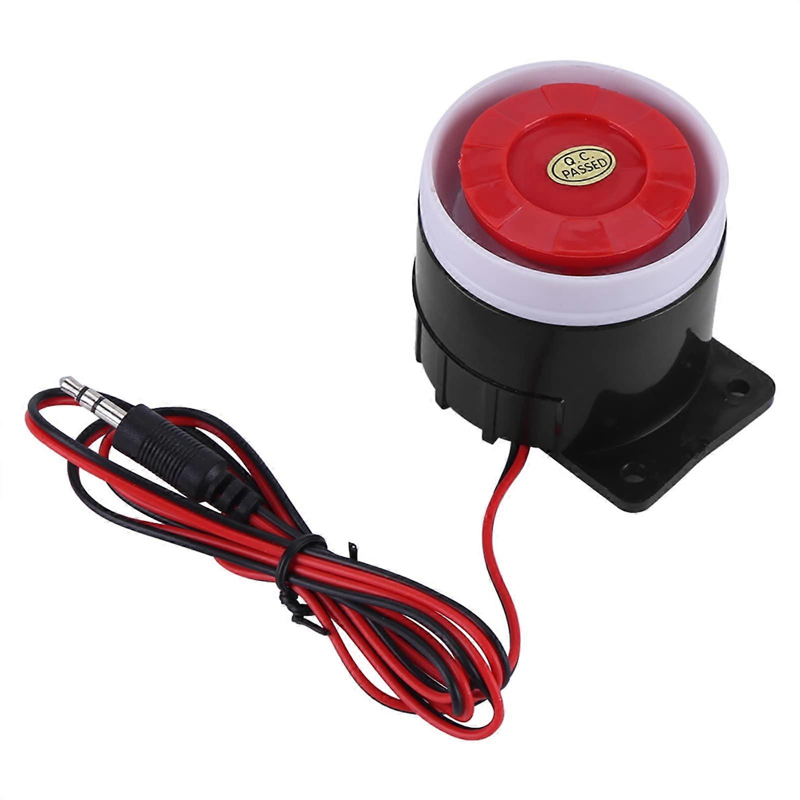 12V 110dB Wired Alarm Siren Horn for Home Security and Vehicle AntiTheft