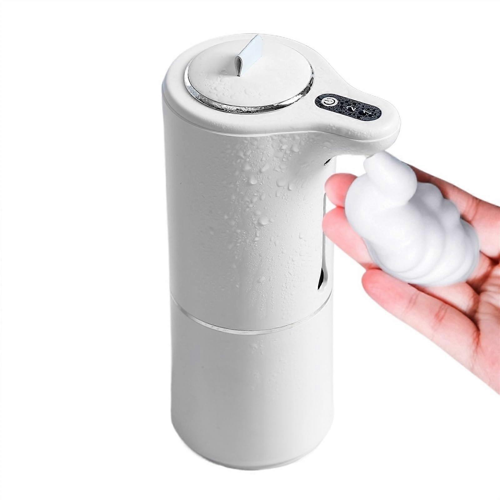 Automatic Soap Dispenser with Touchless Smart Sensor, Consistent Foam for Bathroom and Kitchen (White A)