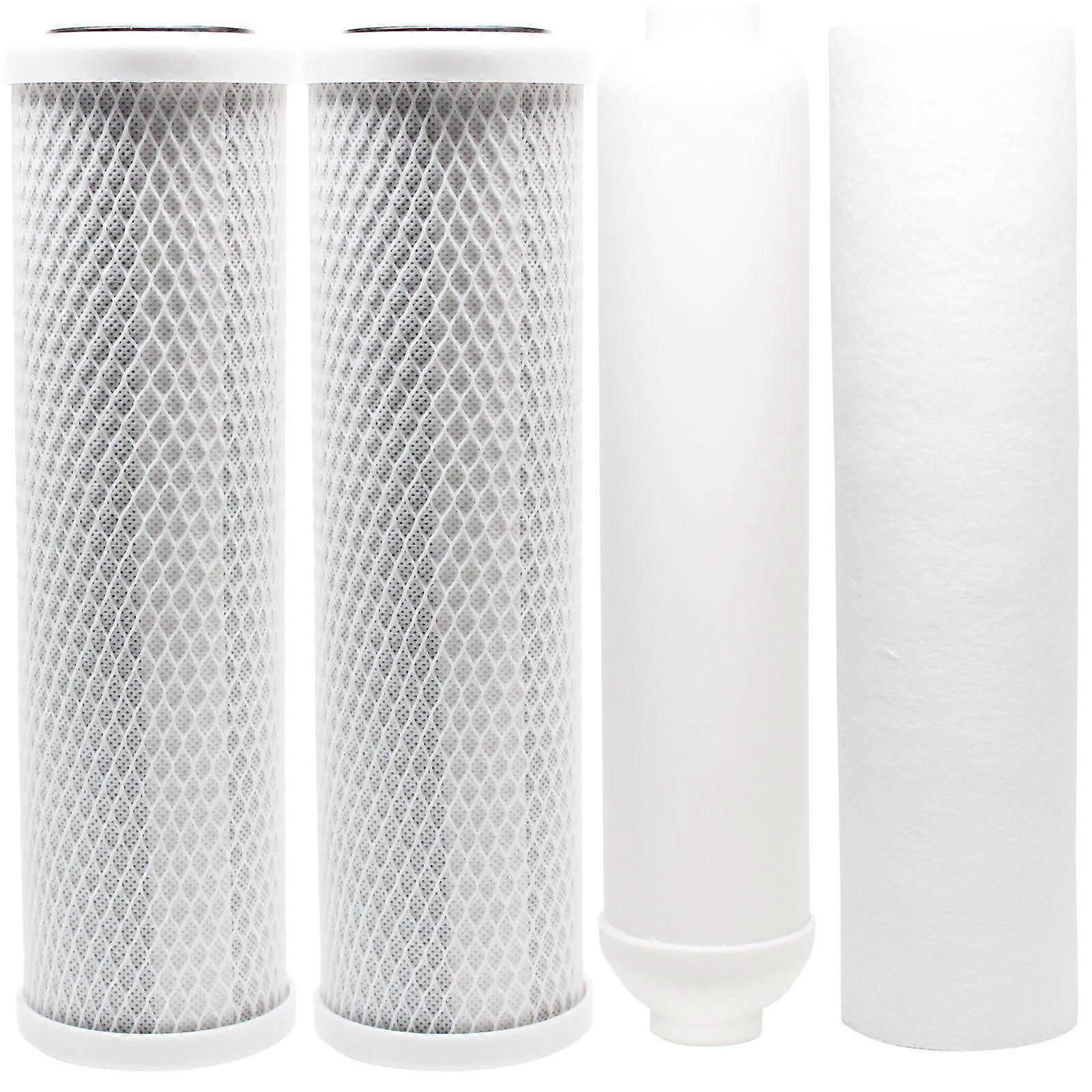 RO Filter Replacement Kit for Watts ROTFM5SV System, Carbon Block and Sediment Filters Set