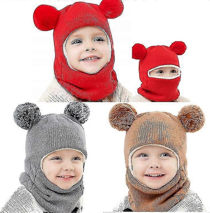 Hat And Bib Knit Hat Cute Unisex Warm Cap New