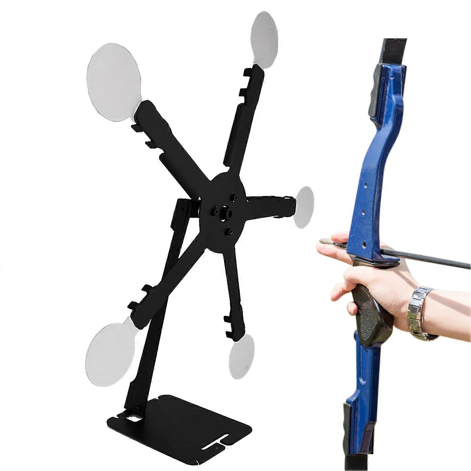 Magnetic Resetting Spinner Shooting Target with Adjustable Ferris Wheel Design for Outdoor Range Practice