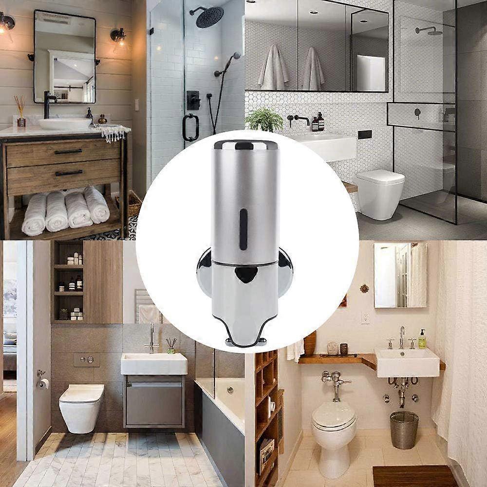 Wall Mounted Soap Dispenser, Hanging Manual Liquid Soap Dispenser for Kitchen,