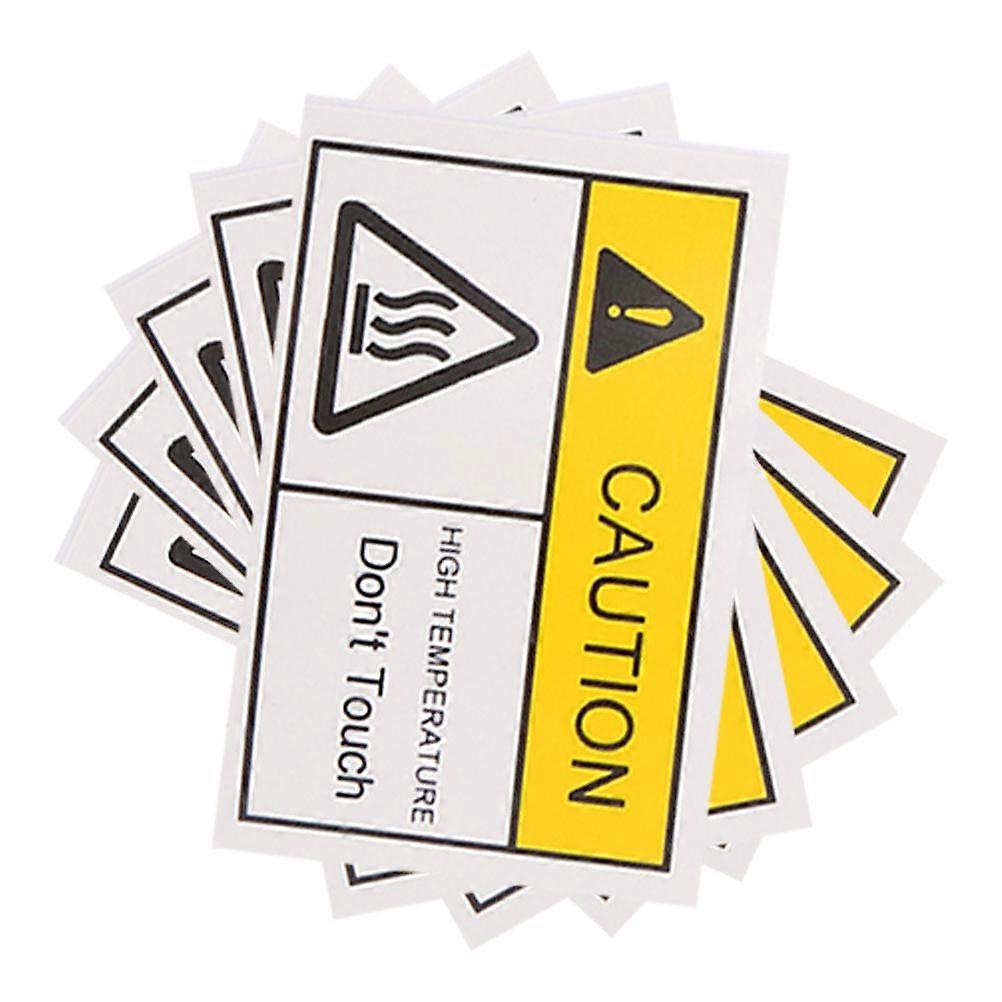 Hot Surface Warning Labels for Equipment Sheets Heat Resistant Stickers