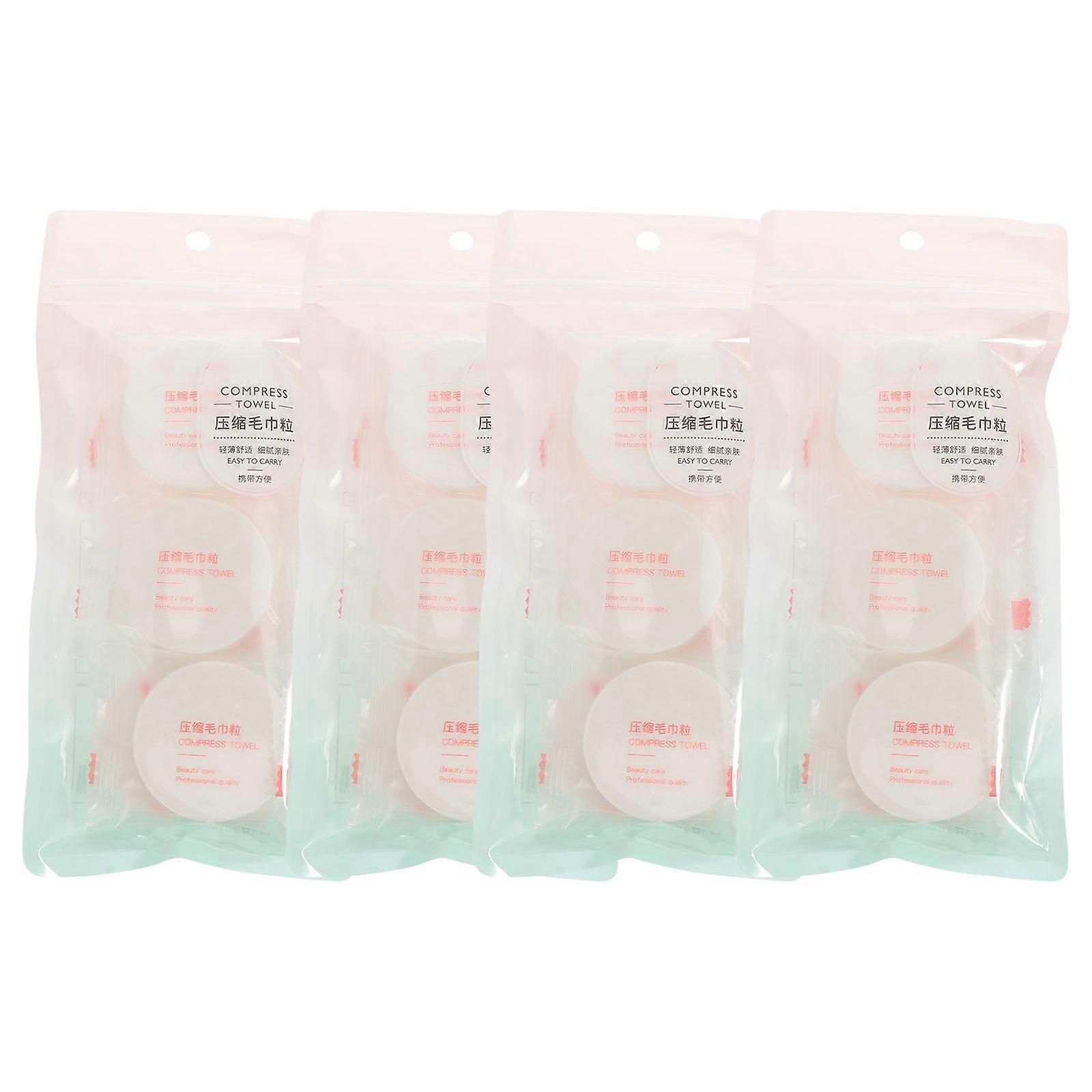 White Pure Cotton Disposable Towels for Multi-Functional Use 12Pcs Pack