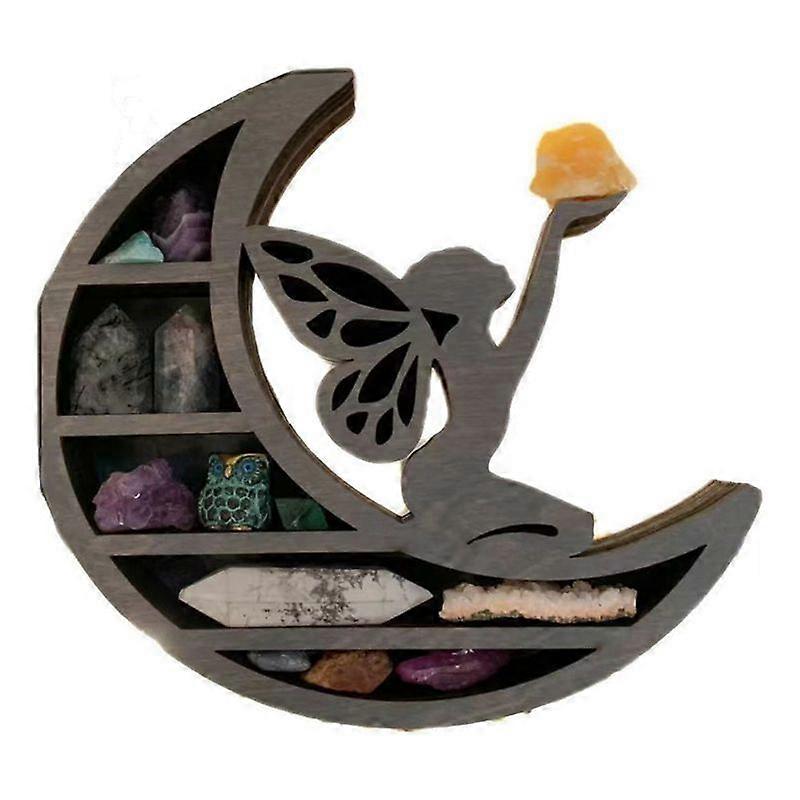 1Pcs Moon Crystal Rack Small Ornaments Shelf Model Storage Rack C