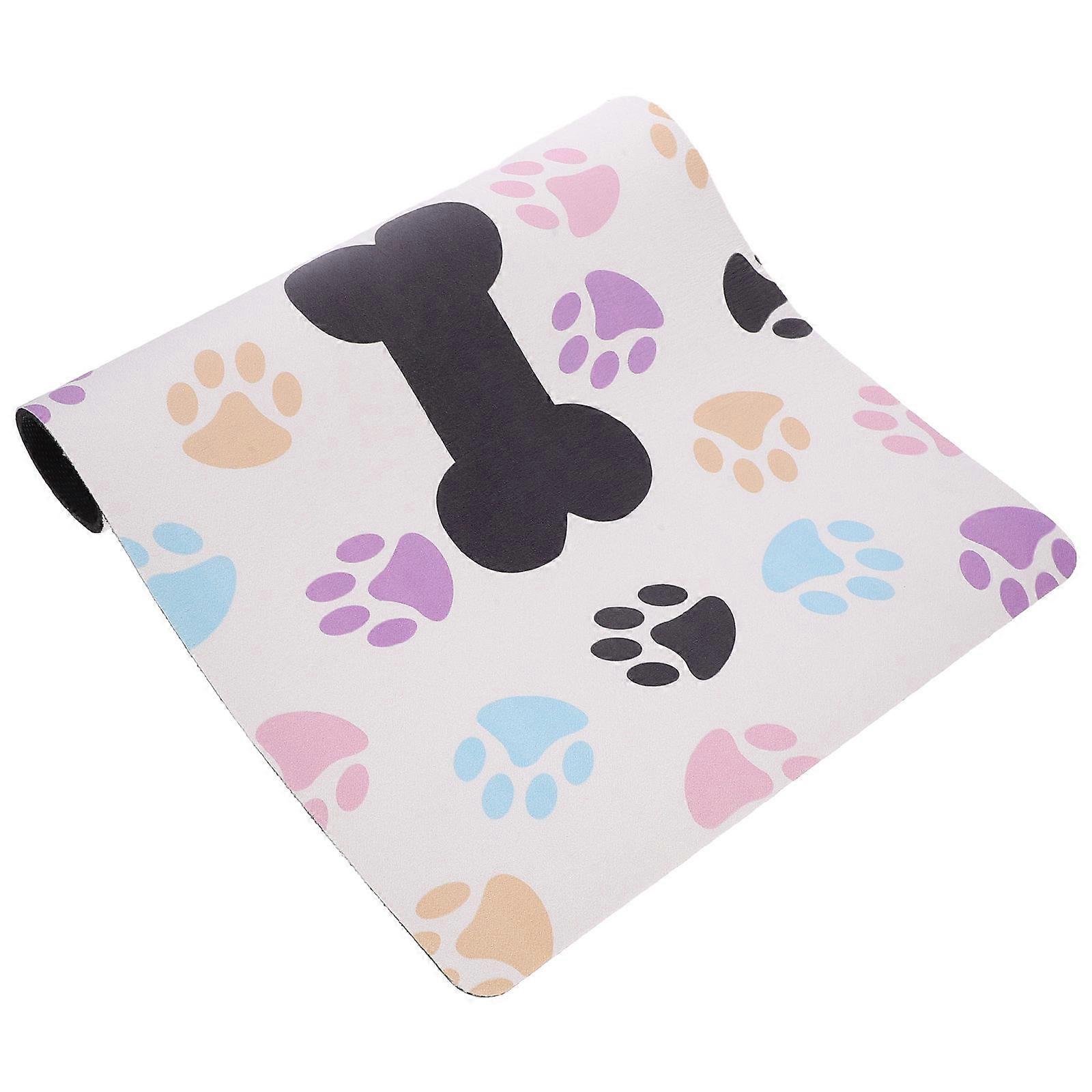 Absorbent Pet Feeding Mat for Home Use Durable White Diatomite