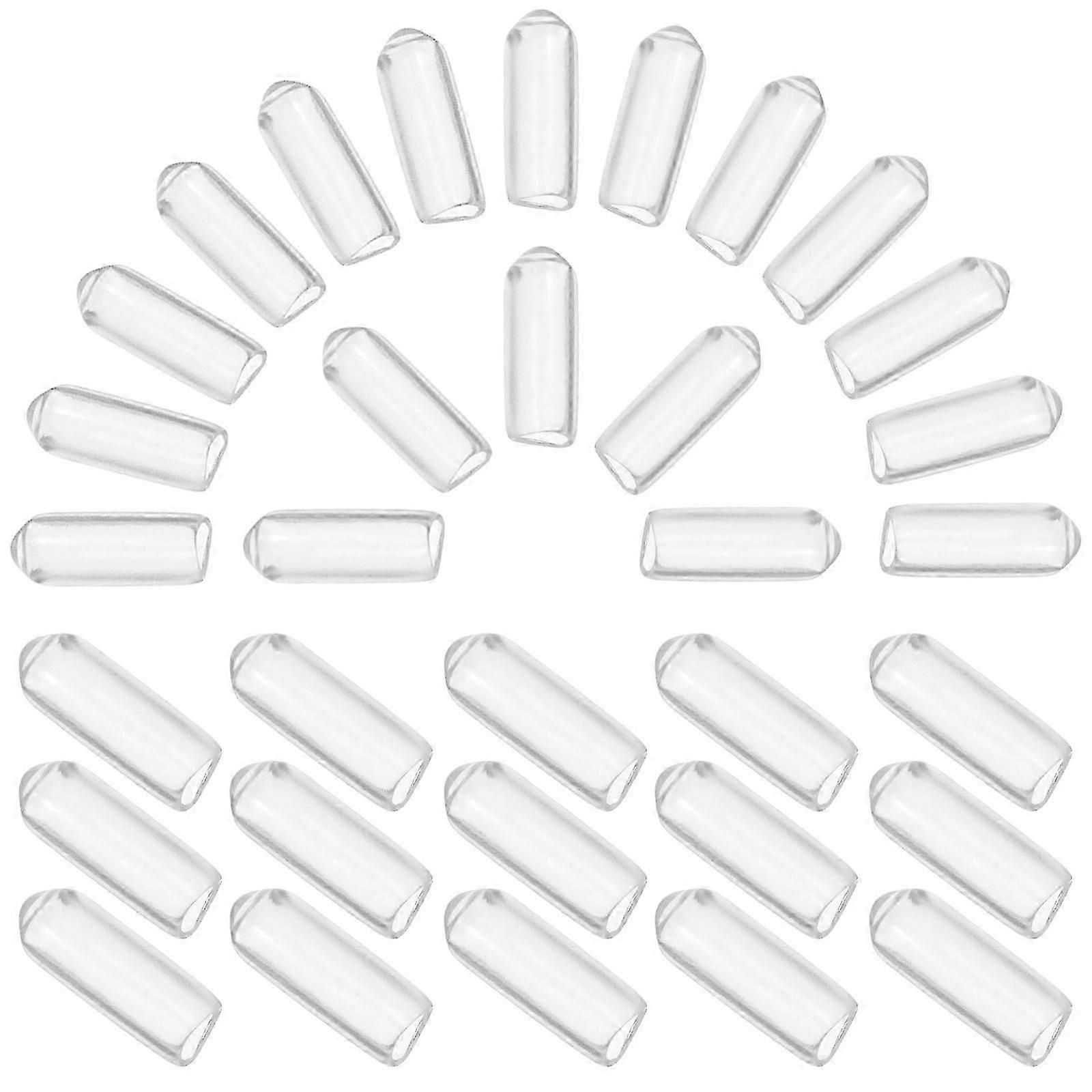 Flexible Pegboard Hook Tip Caps 1500Pcs Transparent Rubber Covers