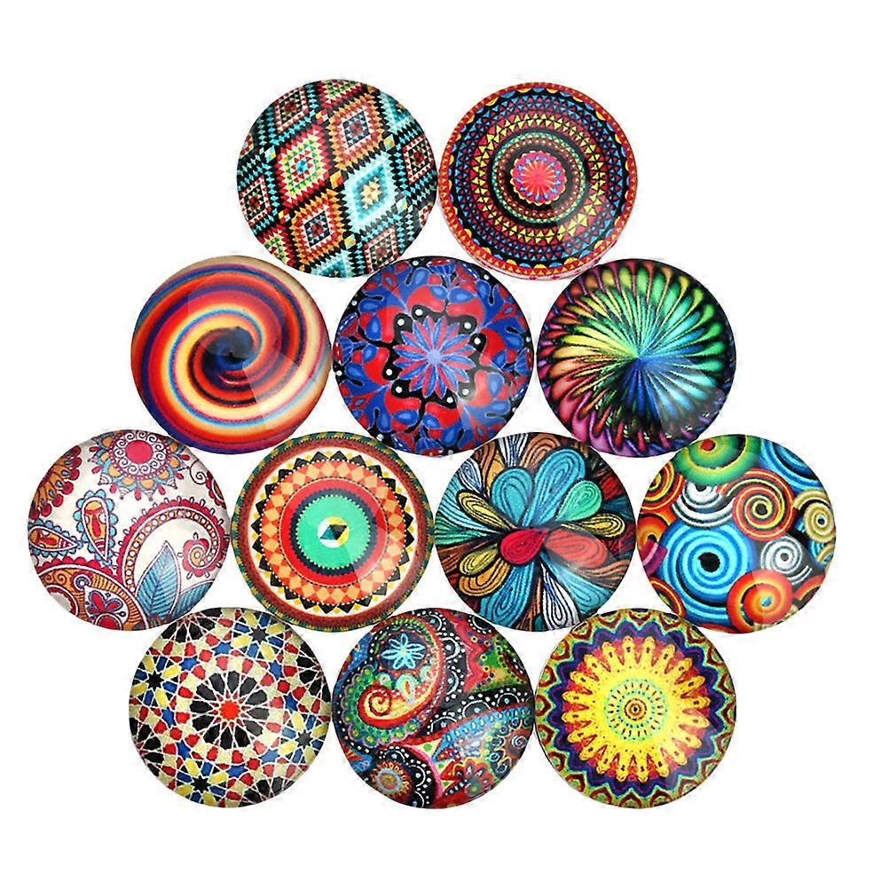 Decorative Patch Round Glass Patch for DIY 20Pcs with Assorted Colors