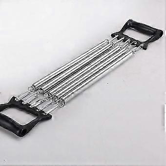 5-Way Adjustable Steel Spring Chest Expander Upper Body Arm Shoulder Back Strength Trainer for Home Gym Travel Fitness Use