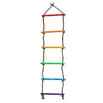 Kids Climbing Rope Ladder Strong Tensile Multi Layer Weave Soft Colorful Climber Training Accessories for Home