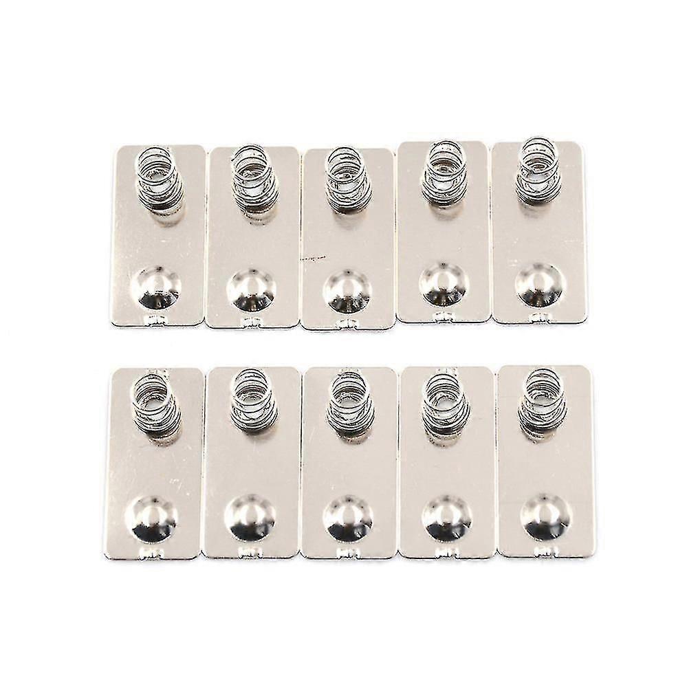 10pcs Aa Battery Positive Negative Conversion Spring Contact Plate