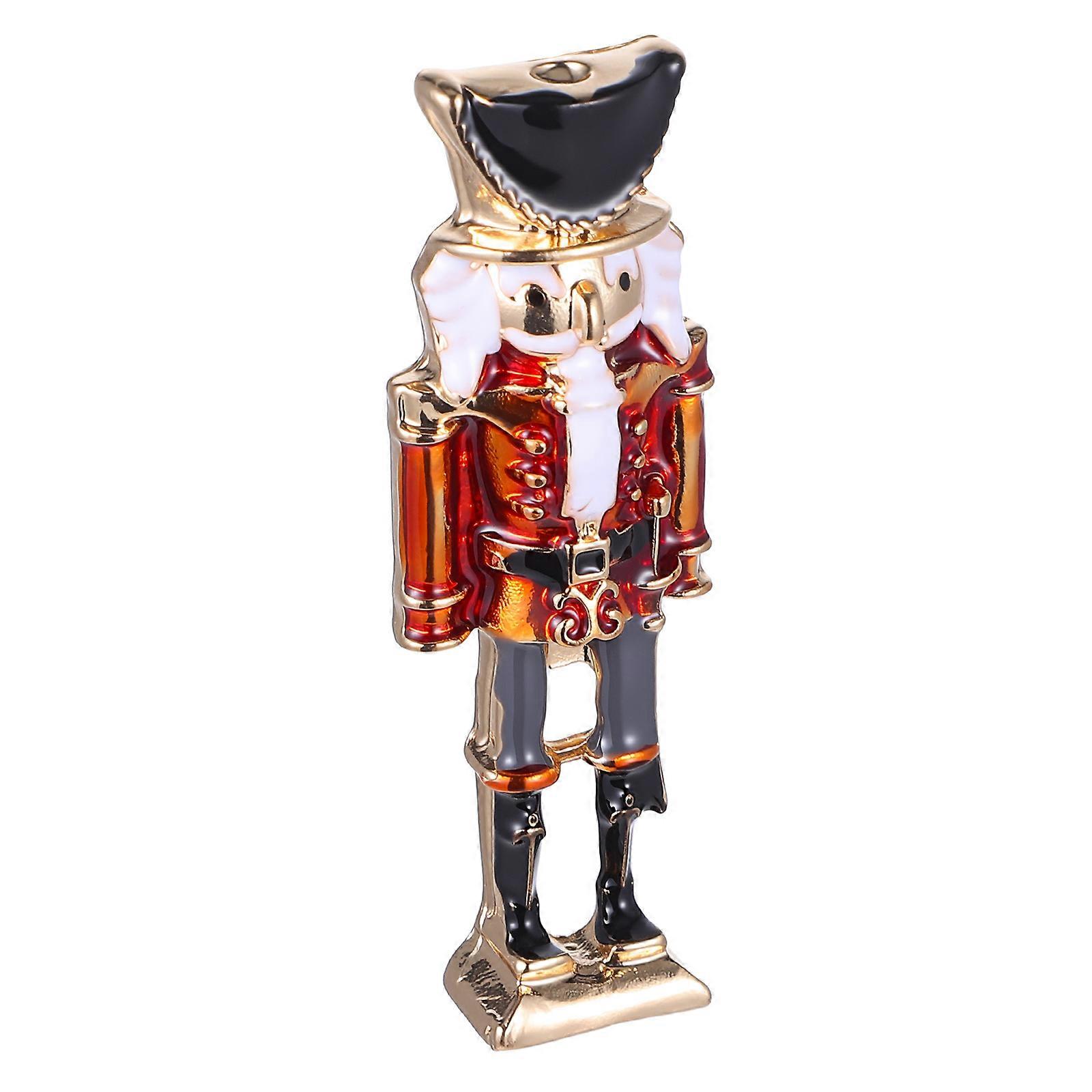 Nutcracker Brooch Nutcracker Soldier Pin Decorative Lapel Pin Clothes Pin Accessory