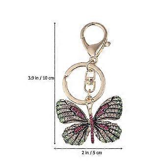 Butterfly Key Chain Metal Pendant for Decoration Purple Color 1Pcs Gift