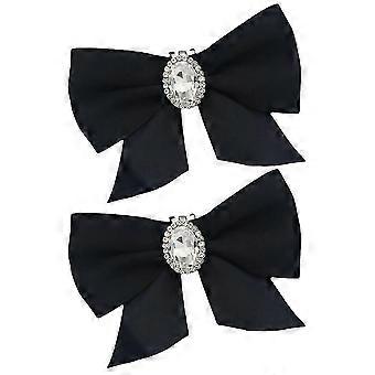 2Pcs Removable Bow Shoe Clips Decorative Shoe Charms Buckles Footwear Accessories