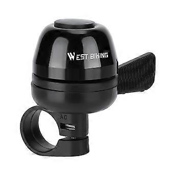 WEST BIKING YP0706064 Aluminum Alloy Bike Bell Anti Slip Striker Bicycle Cycling Bell for Mountain B