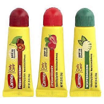 Carmex, Daily Care®, Moisturizing Lip Balm, SPF 15, Variety, 3 Pack, 0.35 oz (10 g) Each, 4-Pack