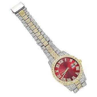 Herrenuhr Diamantbesetzte Design Armbanduhr Dekorative Armbanduhr Ornament