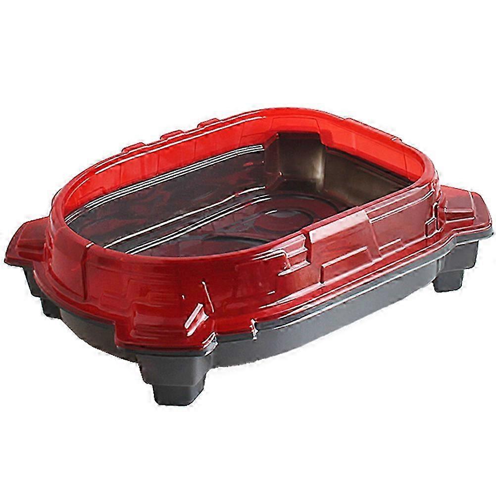 Exploding plastic battle disc with lid, toy accessories