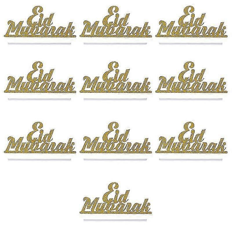 10pcs cake decorations , Eid Mubarak Cake Topper