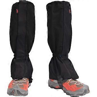1 para męskich wodoodpornych getrów Outdoor PVC Oddychające regulowane stuptuty Damskie Snowblack