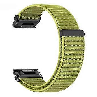 26 mm håndledsrem til Garmin Fenix ​​7X/7X Pro/6X/6X Pro/5X Plus Magic Tape nylonvævet urrem