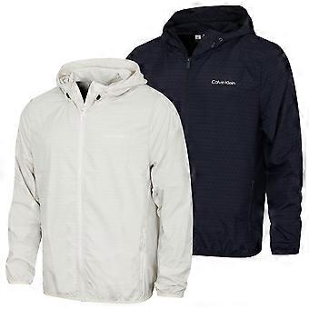 Calvin Klein Herren Bedruckte Wasserabweisende Golf Windbreaker Jacke