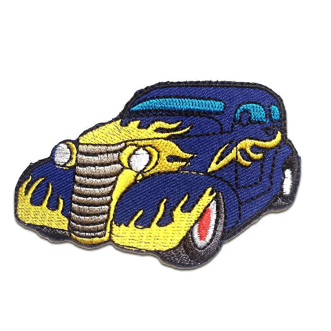 Patch / iron-on patch - Bentley Auto - blue - 8.8 x 5.8 cm - Appliqué patch