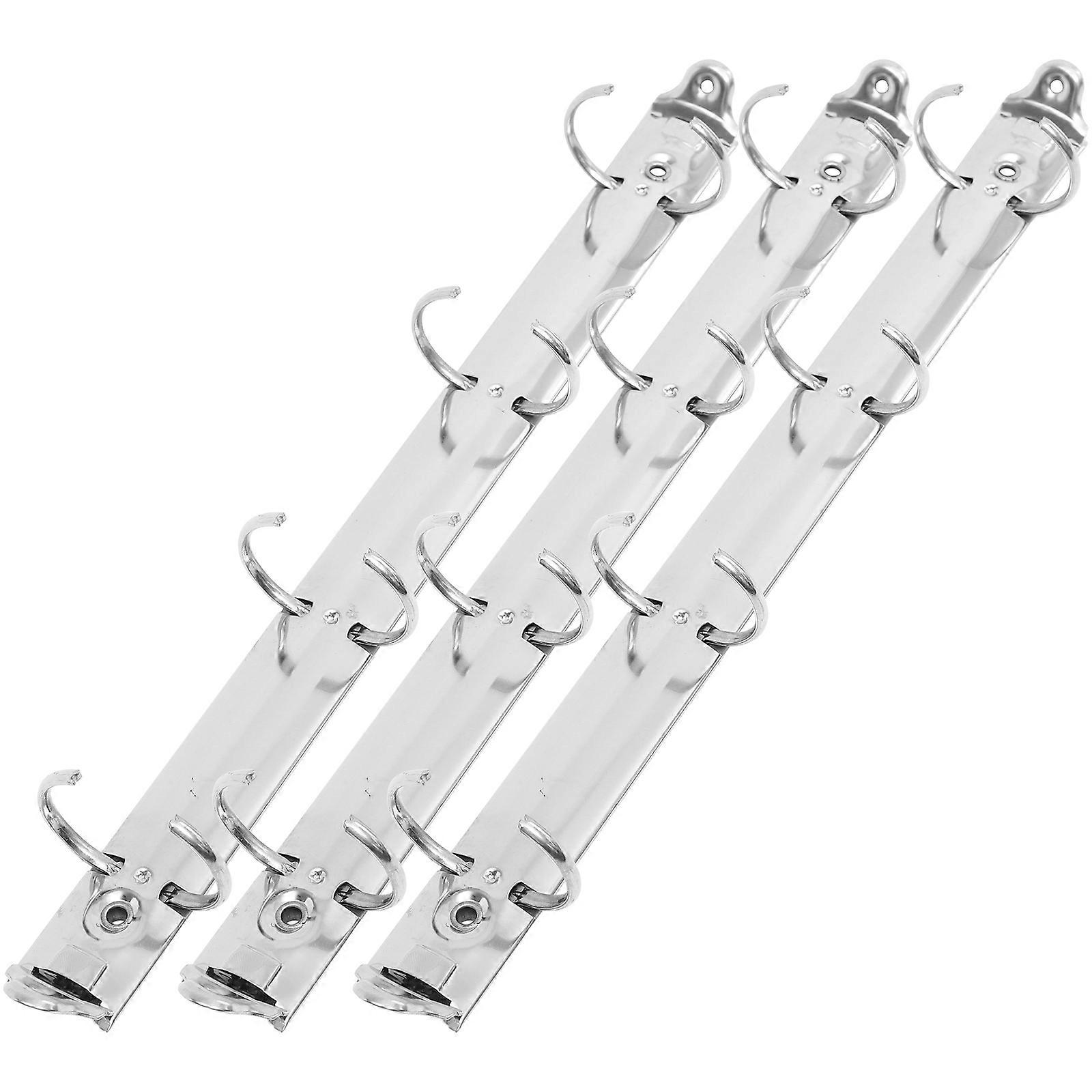 Binder Spine Inserts for Notebook Binding Mechanism Clips 9Pcs Silver
