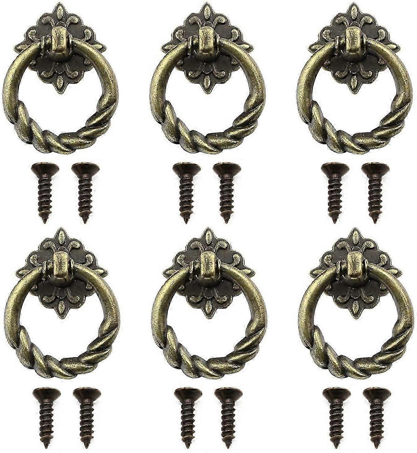6-piece retro drawer handle
