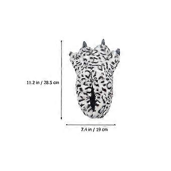 1Pair of Adorable Polar Slippers Animal Claw Boots Cosplay Shoes Non-slip Winter House Indoor Slippers