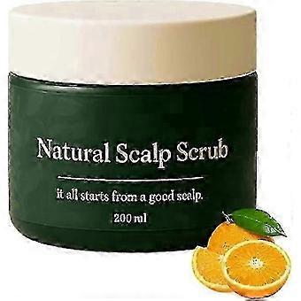 Natural Scalp Scrub 200ml, Deep Cleansing & Nourishing Exfoliating, Scalp Detoxification for Dandruff and Removing Deposits, Gentle Formula