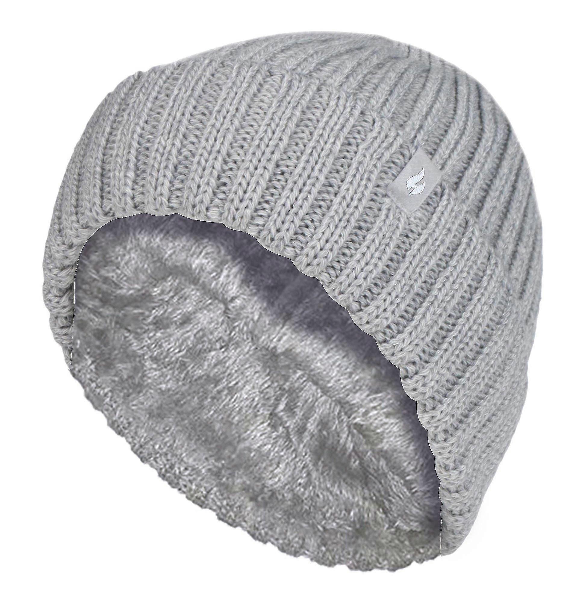 Flickor chunky ribbad termisk varm hatt & handskar set