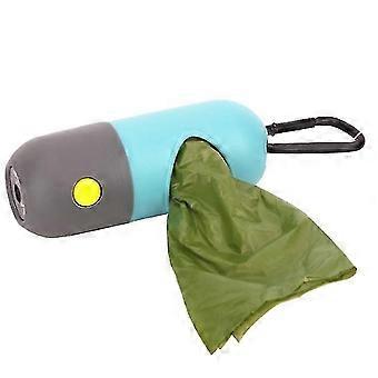 Dog Poop Pickup Bags Holder With Led Flashlight, Dog Poo Bags Holder compatible with Lead Doggie Poop Bags Dispenser
