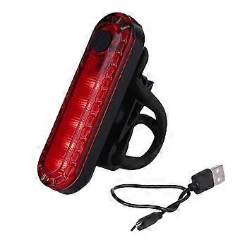 Luz trasera para bicicleta de montaña, 300 lúmenes, recargable vía USB, resistente al agua