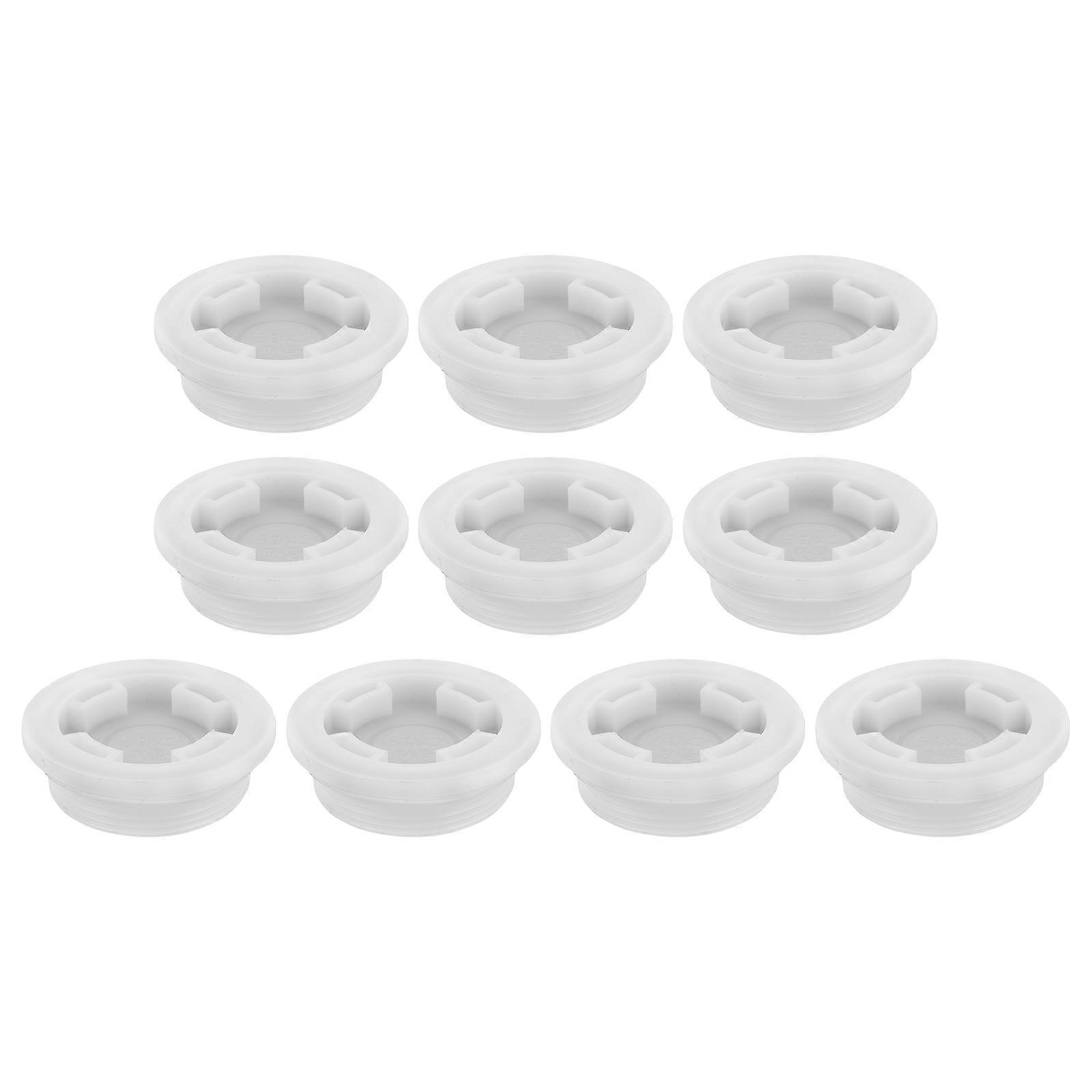 Plastic Drum Bung Plugs Threaded Caps for Oil Barrels Function 10Pcs