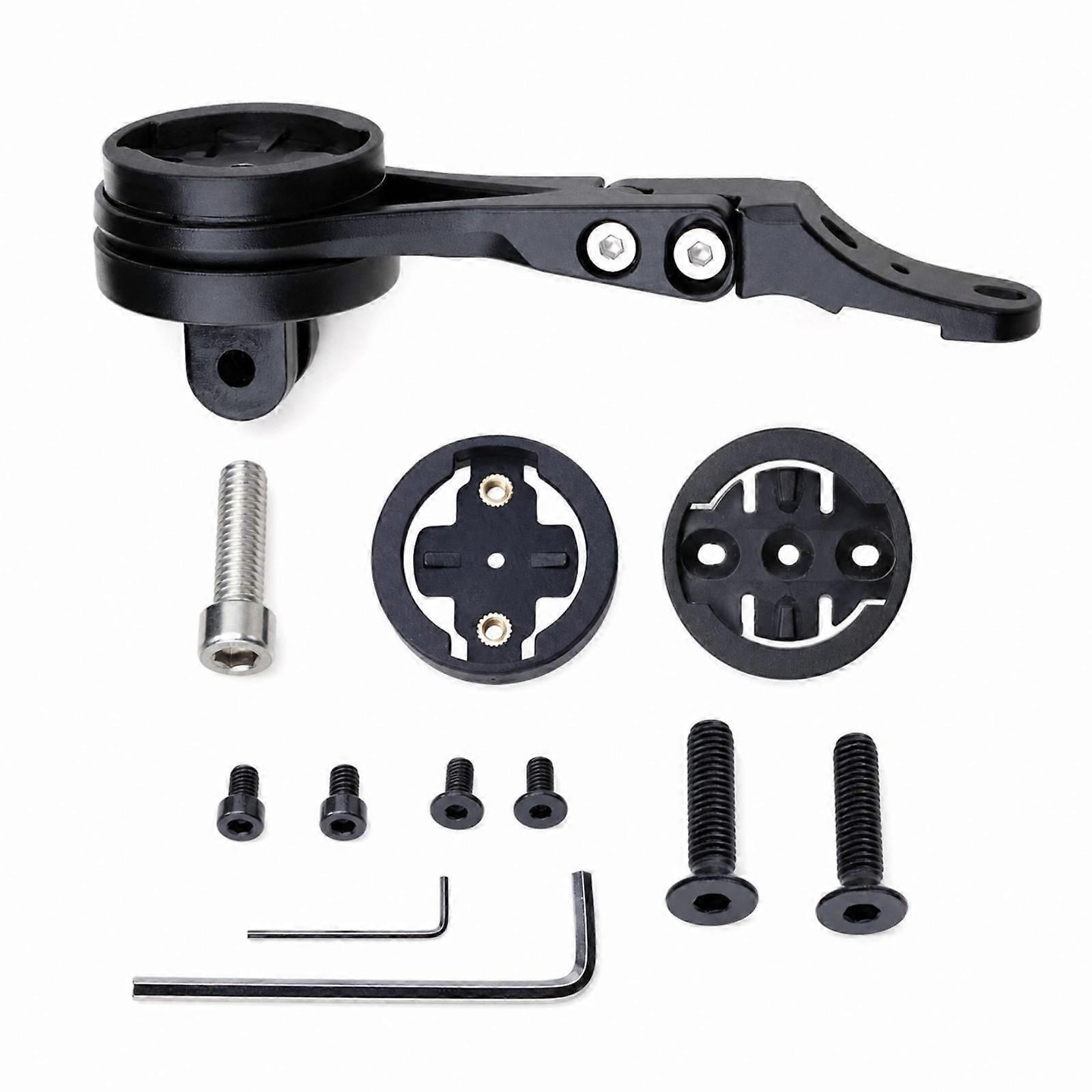 Bike Computer Extension Mount Ebony Front-Facing Mount with Adapters Computer