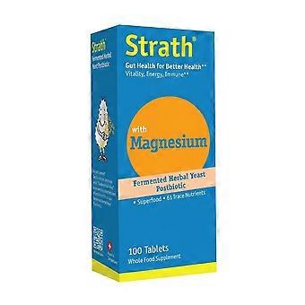 Nature's Answer Strath Magnesium Postbiotic Tablets, 100 Count (Pack of 1)