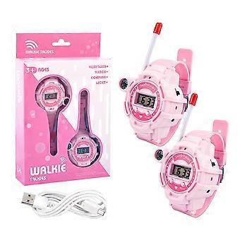Regali per ragazzi ragazze, walkie talkie ricaricabile per bambini - orologio multifunzione, ideale per attività all'aperto e sviluppo di buone abitudini (1 pz)