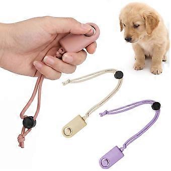Dog Training Clicker Tool, Portable Pet Behavior Trainer, With Elastic Wrist Lanyard, Assorted Colors Available