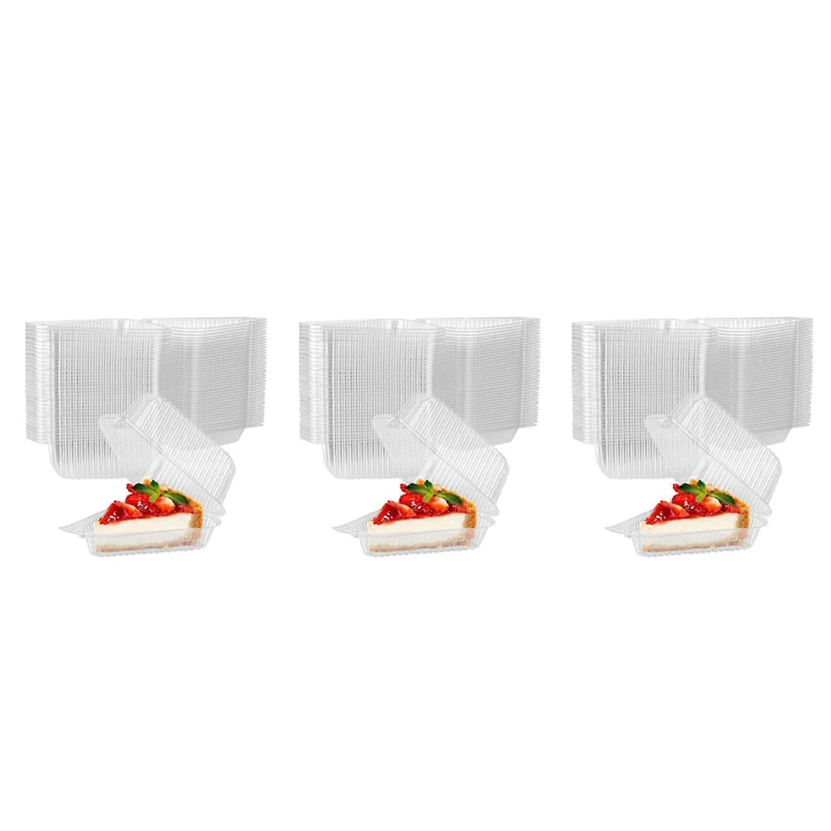 300Pcs Triangle Cheesecake Boxes Slice Cake Box Triangle Pie Holders Cake Boxes for Bakery Party Wedding