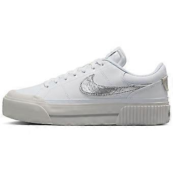 Nike Court Legacy Low Top Skateboard-Schuhe für Damen, Weiß, HQ2307-100