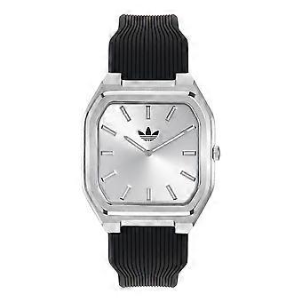 Adidas Unisex Watch CITY TECH SQUARE Silicone Black AOFH26513
