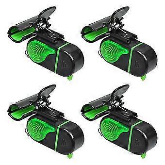 Fishing Bite Alarms LED Light - Sensitive Electronic Fishing Bells Matte Black, High-Performance for Daily Use