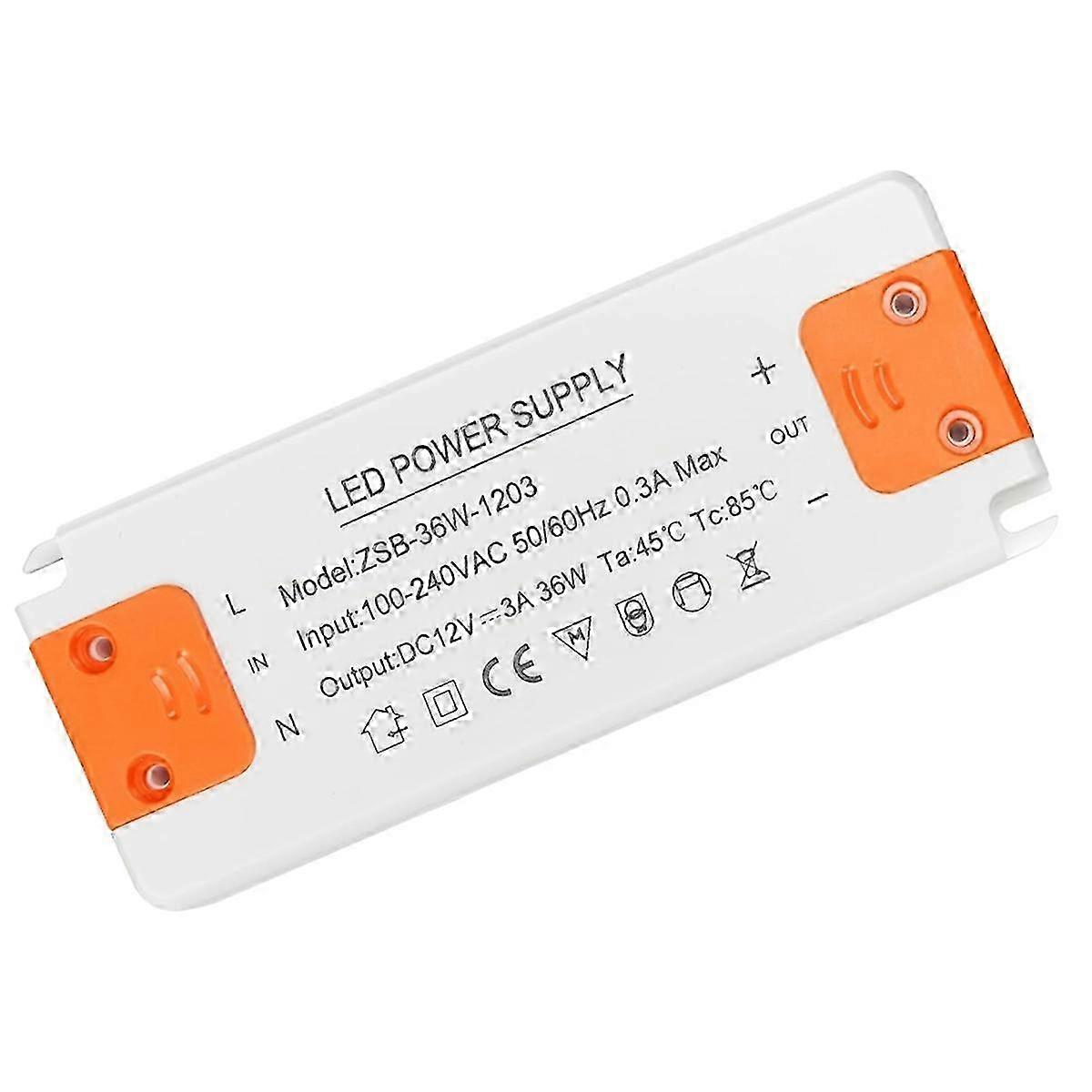 Silent 12V 3A LED Power Supply