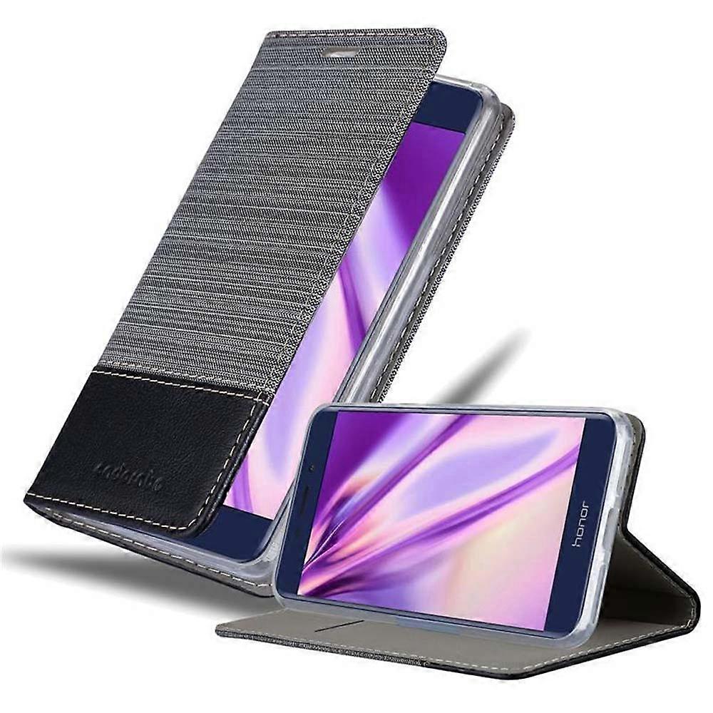 Case compatible with Honor V9 PLAY - protective case in jeans look and stand function
