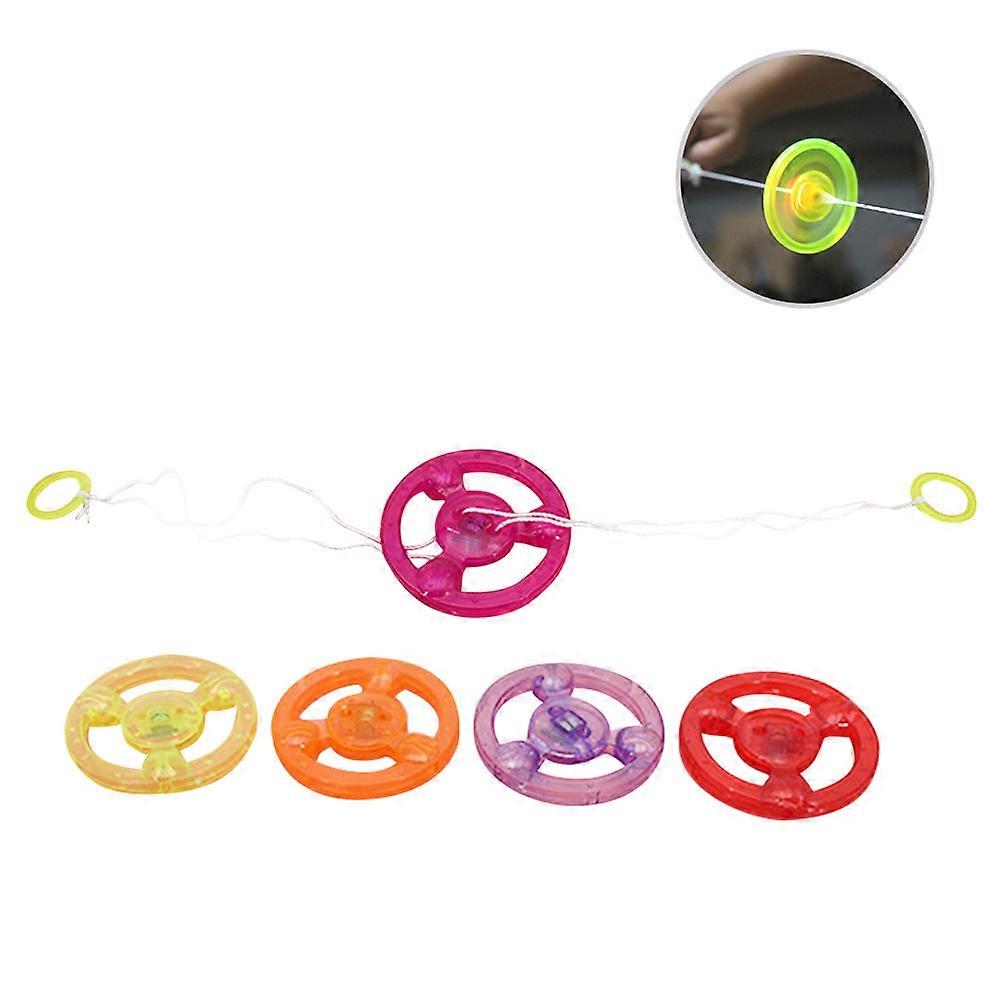 Flashing Pulling Wheel Toy Creative Educational Learning Toy 10Pcs